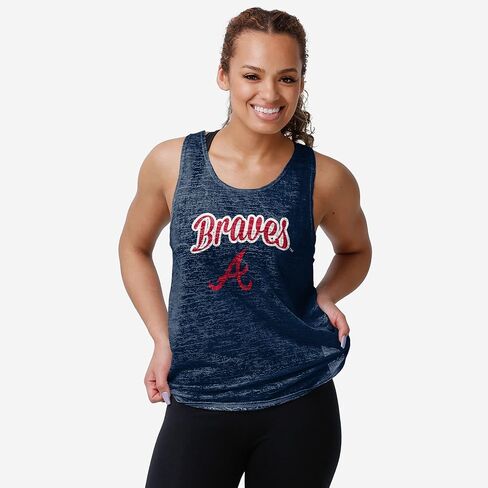 FOCO MLB Womens MLB Team Logo Burn Out Sleeveless Shirt Top in Saudi Arabia