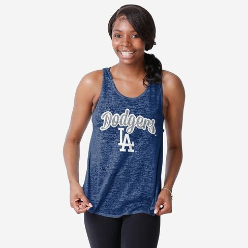 FOCO MLB Womens MLB Team Logo Burn Out Sleeveless Shirt Top in Saudi Arabia