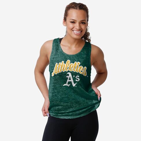 FOCO MLB Womens MLB Team Logo Burn Out Sleeveless Shirt Top in Saudi Arabia