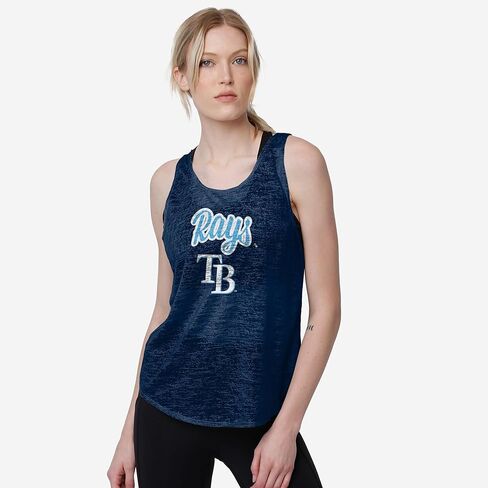 FOCO MLB Womens MLB Team Logo Burn Out Sleeveless Shirt Top in Saudi Arabia