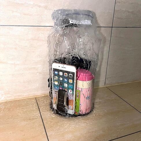 حقيبة شفافة معتمدة من الاستاد، حقيبة كروس مقاومة للماء، حقيبة ظهر شفافة وجافة، مناسبة للحفلات الموسيقية والمتحف الرياضي والسفر والشاطئ in Kuwait