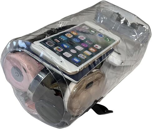 حقيبة شفافة معتمدة من الاستاد، حقيبة كروس مقاومة للماء، حقيبة ظهر شفافة وجافة، مناسبة للحفلات الموسيقية والمتحف الرياضي والسفر والشاطئ in Kuwait