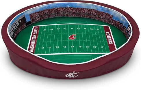 سرير كلاب بيضاوي فاخر من StadiumSpot مرخص رسميًا من الرابطة الوطنية لرياضة الجامعات (NCAA)، مقاس متوسط in Kuwait