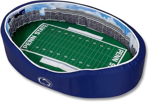 سرير كلاب بيضاوي ممتاز مرخص رسميًا من الرابطة الوطنية لرياضة الجامعات (NCAA)، مقاس صغير من ولاية بنسلفانيا نيتاني ليونز in Kuwait