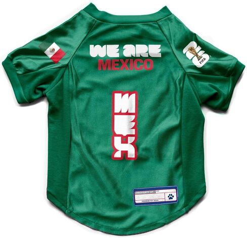 Littlearth Stretch Pet Jersey - Officially Licensed FIFA World Cup 2026 Teams, Sizes: X-Small to X-Large in Saudi Arabia