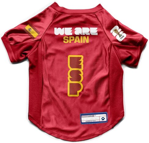 Littlearth Stretch Pet Jersey - Officially Licensed FIFA World Cup 2026 Teams, Sizes: X-Small to X-Large in Saudi Arabia