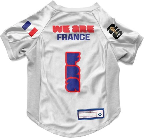 Littlearth Stretch Pet Jersey - Officially Licensed FIFA World Cup 2026 Teams, Sizes: X-Small to X-Large in Saudi Arabia