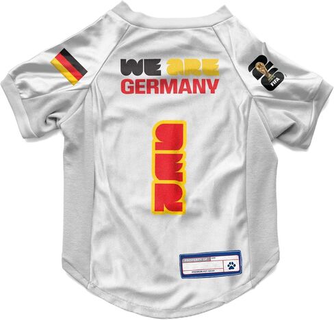 Littlearth Stretch Pet Jersey - Officially Licensed FIFA World Cup 2026 Teams, Sizes: X-Small to X-Large in Saudi Arabia