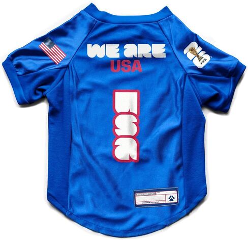 Littlearth Stretch Pet Jersey - Officially Licensed FIFA World Cup 2026 Teams, Sizes: X-Small to X-Large in Saudi Arabia