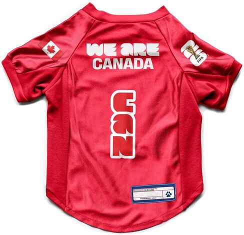 Littlearth Stretch Pet Jersey - Officially Licensed FIFA World Cup 2026 Teams, Sizes: X-Small to X-Large in Saudi Arabia