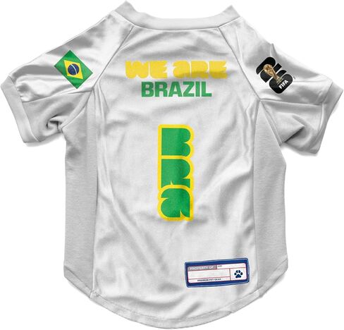 Littlearth Stretch Pet Jersey - Officially Licensed FIFA World Cup 2026 Teams, Sizes: X-Small to X-Large in Saudi Arabia