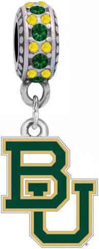 Baylor Logo Charm-Compatiable with Pandora Style Bracelets in Kuwait