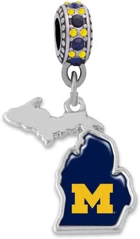Michigan-Shaped Charm-Compatible With Pandora Style Bracelets in Kuwait