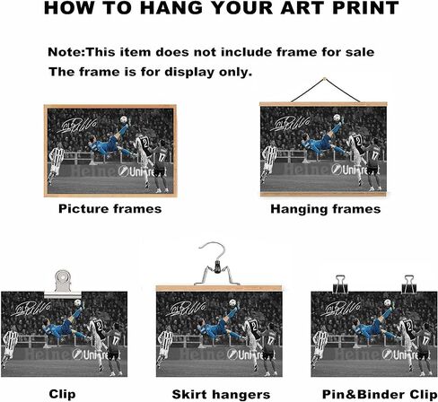 YHSGY ronaldo poster Canvas Unframed 12x18 inches Soccer Star for Boys Bedroom Walls Wall Poster Motivational posters for room aesthetic in Saudi Arabia