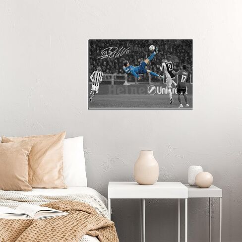 YHSGY ronaldo poster Canvas Unframed 12x18 inches Soccer Star for Boys Bedroom Walls Wall Poster Motivational posters for room aesthetic in Saudi Arabia