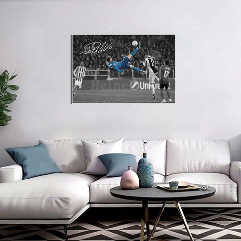 YHSGY ronaldo poster Canvas Unframed 12x18 inches Soccer Star for Boys Bedroom Walls Wall Poster Motivational posters for room aesthetic in Saudi Arabia