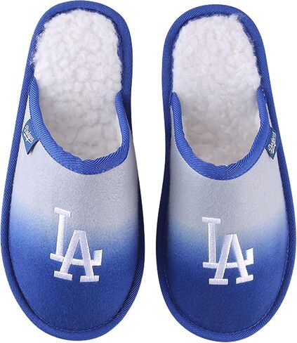 شبشب FOCO MLB للرجال ذو الشعار الأساسي الرسمي المطرز ببطانة شيربا متدرجة in Kuwait