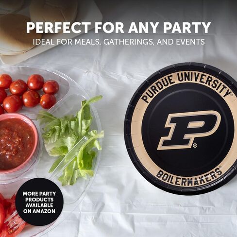 Desert Cactus Purdue University Paper Plates PU Boilermakers 20 Count 9 inch Round Plates for Tailgates, Parties, Graduation and Events (Design A) in Saudi Arabia