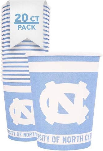 Desert Cactus University of North Carolina Paper Cups UNC Tar Heels 20 Count 9 Ounce Cold Beverage Cups for Tailgates, Graduation and Events (Design A) in Saudi Arabia