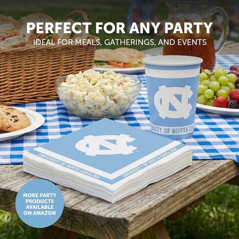 Desert Cactus University of North Carolina Paper Cups UNC Tar Heels 20 Count 9 Ounce Cold Beverage Cups for Tailgates, Graduation and Events (Design A) in Saudi Arabia