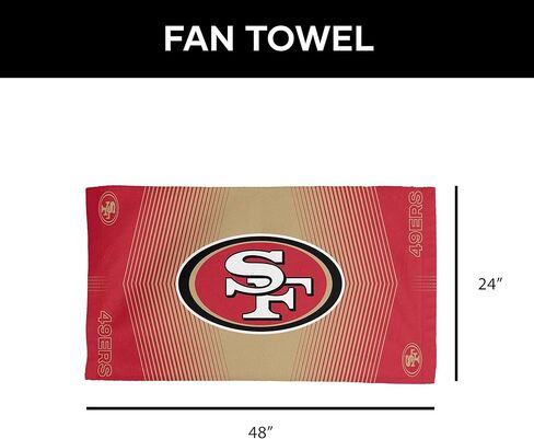 NORTHWEST San Francisco 49ers NFL Hussle Micro Fiber Sports Towel 24 x 42 Inches in Saudi Arabia
