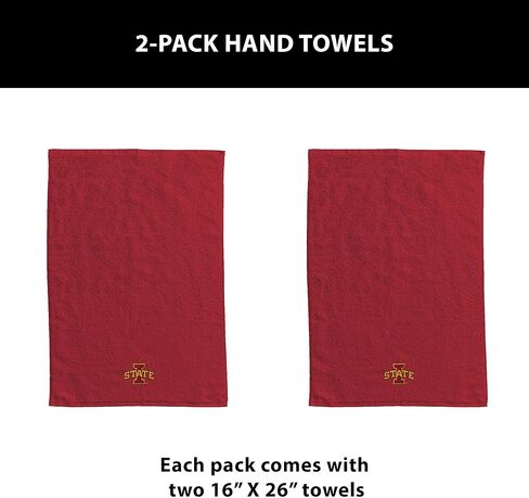 Northwest Iowa State Cyclones NCAA Team Logo Hand Towel 2 Pack 16 x 26 Inches in Saudi Arabia
