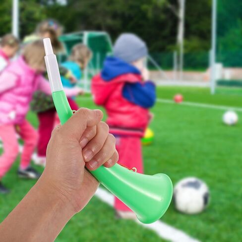 Gatuida 4pcs Stadium Horn Small Plastic Cheering Trumpet Blow Air Horns Loud Sound Noisemaker for Sporting Events Soccer Games Graduation School Party Favors (Random Color) in Saudi Arabia