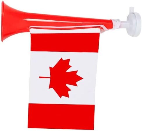 FACELESS Stadium Horn Noise Maker，2 Pieces Noise Maker with Country Flag Design，Plastic Trumpet for Outdoor Recreation in Saudi Arabia