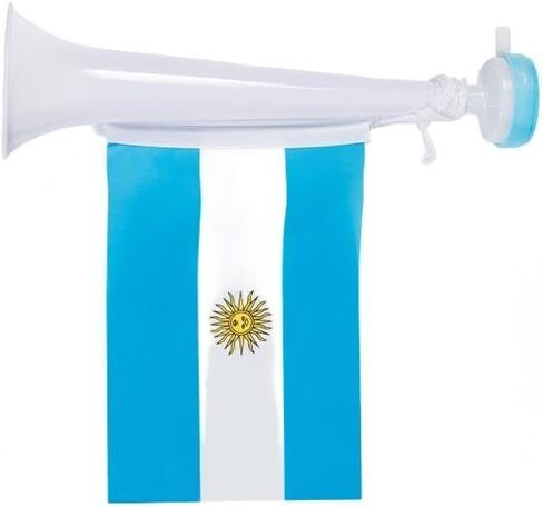 FACELESS Stadium Horn Noise Maker，2 Pieces Noise Maker with Country Flag Design，Plastic Trumpet for Outdoor Recreation in Saudi Arabia