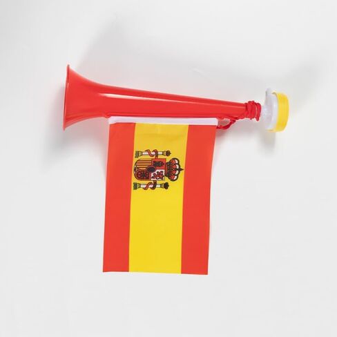 FACELESS Stadium Horn Noise Maker，2 Pieces Noise Maker with Country Flag Design，Plastic Trumpet for Outdoor Recreation in Saudi Arabia