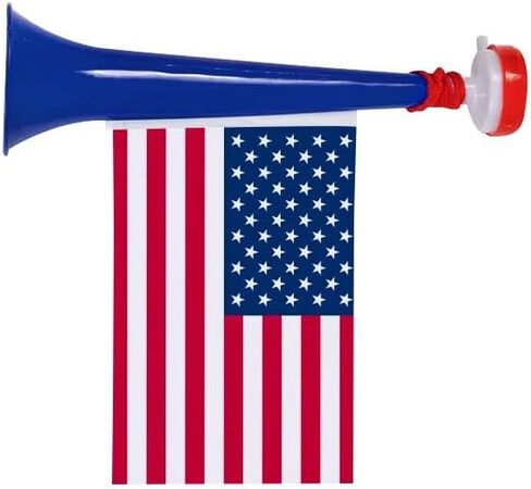 FACELESS Stadium Horn Noise Maker，2 Pieces Noise Maker with Country Flag Design，Plastic Trumpet for Outdoor Recreation in Saudi Arabia