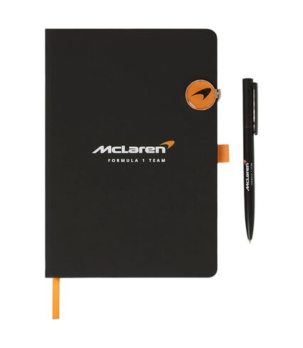 Castore McLaren Formula 1 Team Notebook and Pen Set, Black and Orange, Official F1 Merchandise in Saudi Arabia