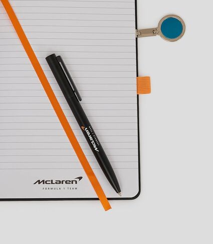 Castore McLaren Formula 1 Team Notebook and Pen Set, Black and Orange, Official F1 Merchandise in Saudi Arabia