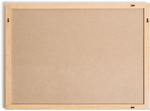 Cork Bulletin Board 17 x 23 in., Maple Wood-Style Frame Message Board for Wall, Office Bulletin Board for Home School Kitchen, Pin Board with Mounting Kit, Beige in Saudi Arabia