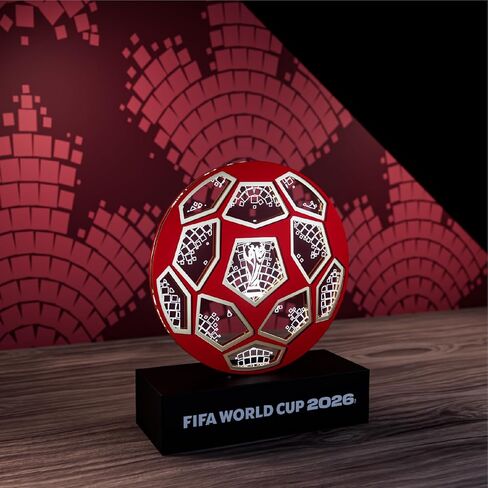 FIFA World Cup 2026™ Official Licensed LED Soccer Ball Replica – Collectible Decoration Light Up World Cup, Commemorative Lamp, Soccer Memorabilia Gift for Fans & Collectors for Home Office in Saudi Arabia