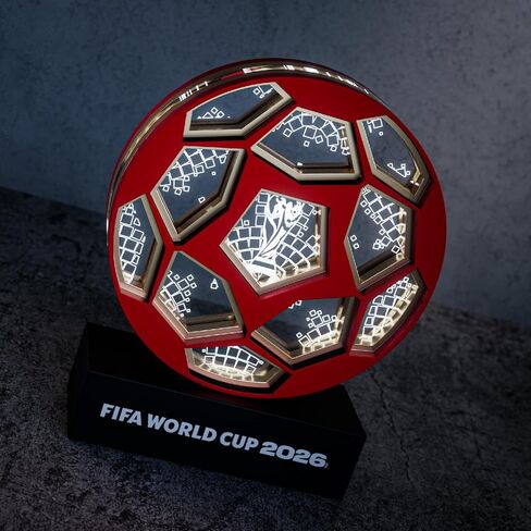 FIFA World Cup 2026™ Official Licensed LED Soccer Ball Replica – Collectible Decoration Light Up World Cup, Commemorative Lamp, Soccer Memorabilia Gift for Fans & Collectors for Home Office in Saudi Arabia