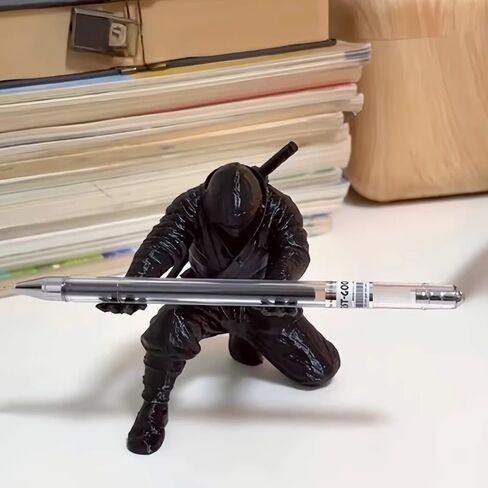 حامل أقلام RUIGO Ninja مع قلم ملحقات مكتبية مخصصة لديكور المنزل والمكتب قلم رائع Rsin in Kuwait