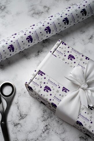 ورق تغليف ONDEMAND FAN NCAA بتصميم Starscape (Kansas State Wildcats، ورق تغليف 30 بوصة × 12 بوصة) in Kuwait