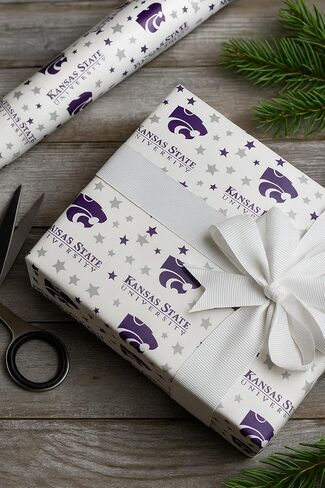 ورق تغليف ONDEMAND FAN NCAA بتصميم Starscape (Kansas State Wildcats، ورق تغليف 30 بوصة × 12 بوصة) in Kuwait
