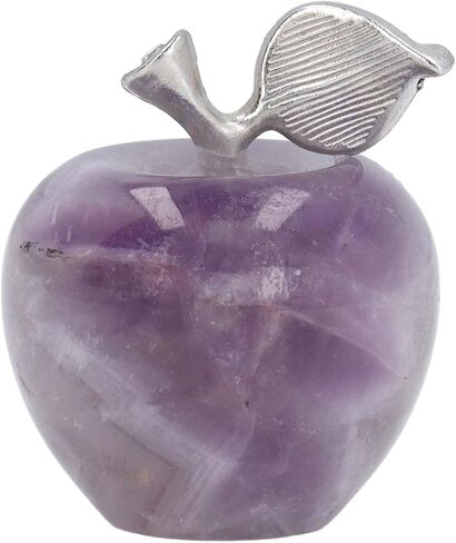 تمثال ثقالة الورق، زخرفة تمثال حجري مصنوعة يدويًا، منحوتة زخرفية لسطح المكتب والمكتب المنزلي وهدية الزفاف (بنفسجي) in Kuwait