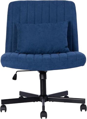 Modern Linen Blue Criss Cross Office Chair (Green) in Saudi Arabia
