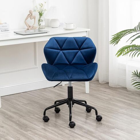Diamond Tufted Adjustable Swivel Office Chair (Gray) in Saudi Arabia