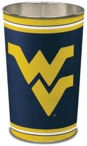 Wincraft West Virginia Mountaineers Metal Wastebasket in Saudi Arabia