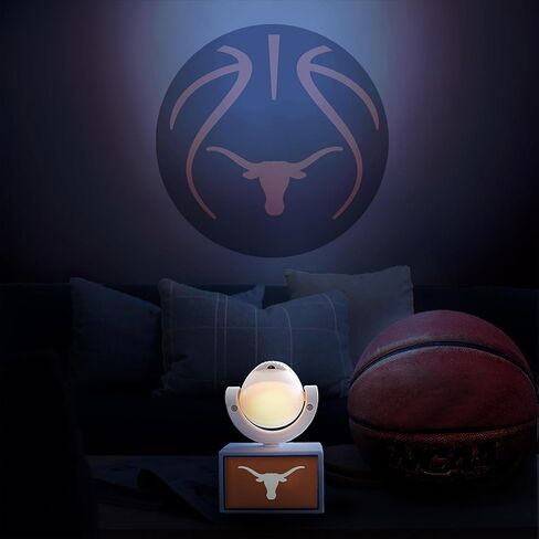 Sporticulture NCAA American Football Texas - جهاز عرض كشاف صغير LED قابل للتعديل مع 6 تصميمات لشعار الفريق - مصباح كشاف محمول وقابل لإعادة الشحن - يعمل بالبطارية - 4.375 بوصة × 3.125 بوصة in Saudi Arabia