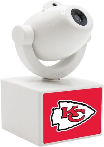 Sporticulture NFL American Football Kansas City Chiefs - جهاز عرض صغير LED قابل للتعديل مع 6 تصميمات لشعار الفريق - مصباح كشاف محمول وقابل لإعادة الشحن - يعمل بالبطارية - 4.375 بوصة × 3.125 بوصة in Saudi Arabia