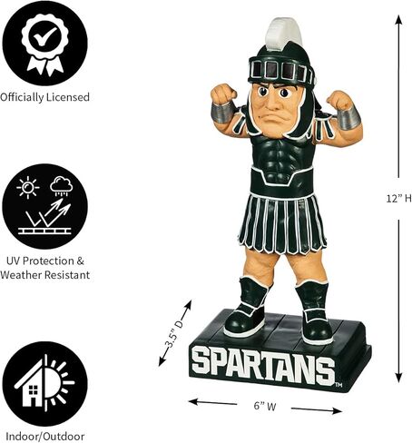 Team Sports America NCAA Michigan State University Fun Colorful Mascot Statue 12 Inches Tall in Saudi Arabia