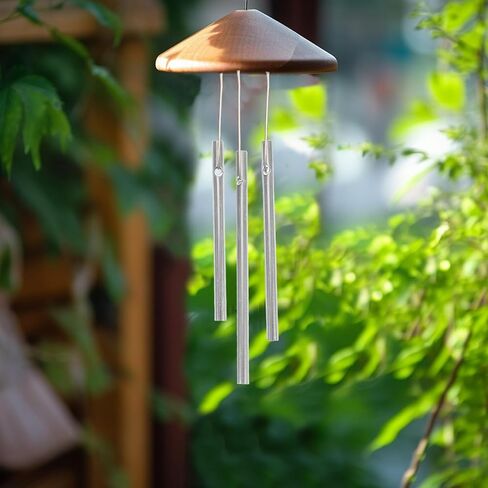 30pcs Aluminum Wind Chime Tubes for DIY Windchimes Making Kit, 5 Graduated Lengths Silver Metal Pipe Wind Chime Parts for Outdoor Garden Decor, Pre-Drilled Replacement Tubes in Saudi Arabia