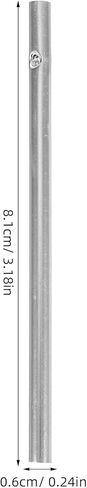 30pcs Aluminum Wind Chime Tubes for DIY Windchimes Making Kit, 5 Graduated Lengths Silver Metal Pipe Wind Chime Parts for Outdoor Garden Decor, Pre-Drilled Replacement Tubes in Saudi Arabia