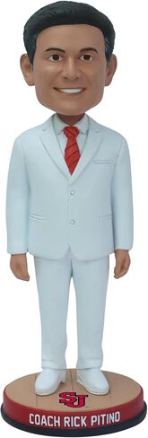 Rick Pitino St. John's Red Storm White Suit Bobblehead College in Saudi Arabia