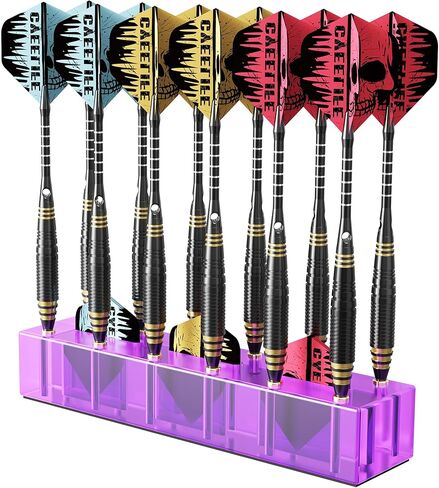 CyeeLife Darts Station 12 Display | Darts Stand | Dart Holder | Dart Accessories (Purple) in Saudi Arabia